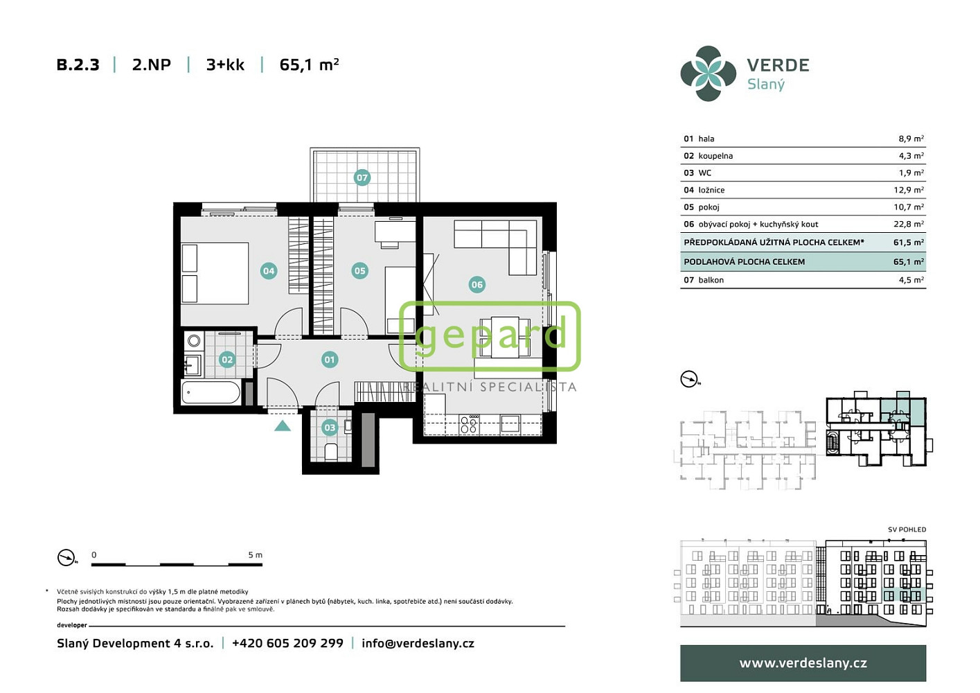 Prodej bytu 3+kk 62 m² – fotografie 3