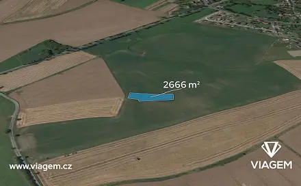 Prodej pole 666 m², Jičíněves, okres Jičín