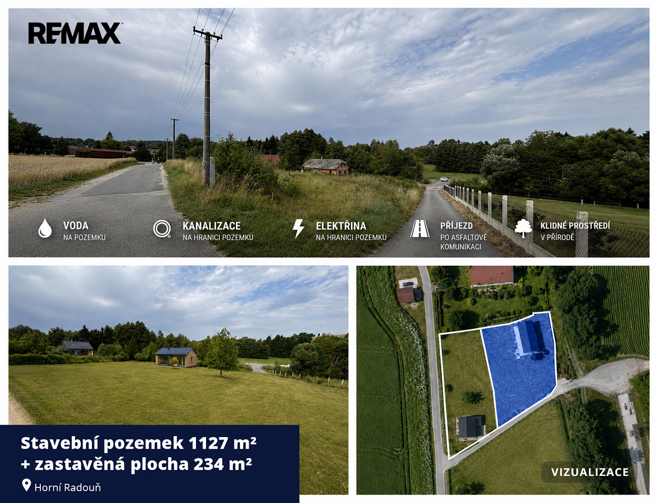 Prodej stavebního pozemku 1 127 m²