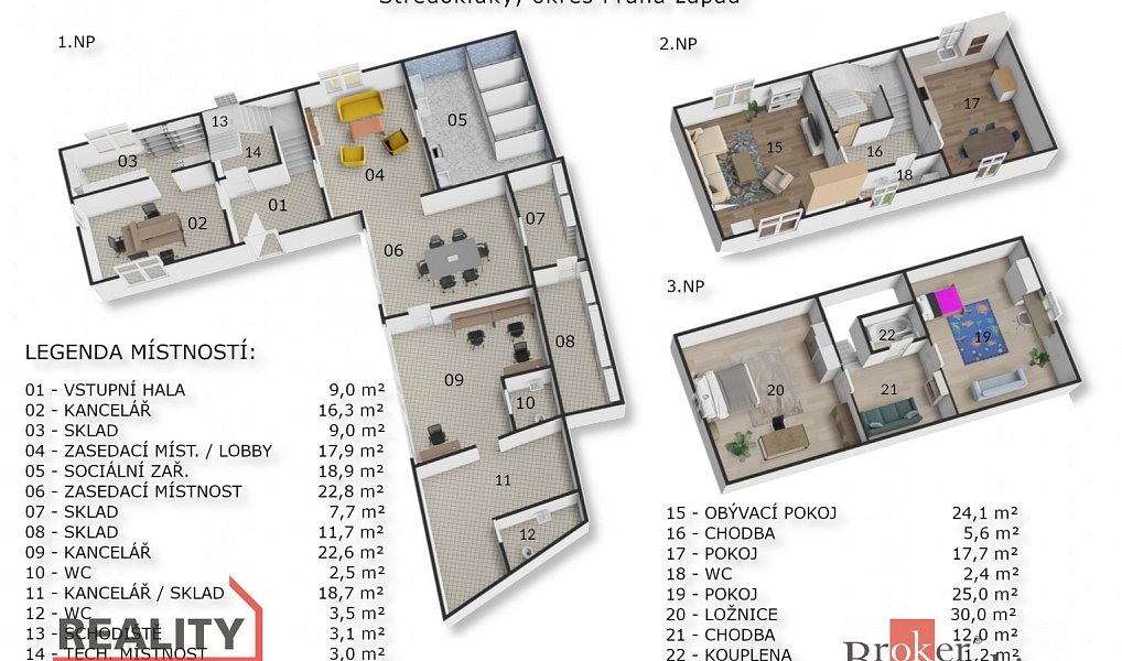 Prodej domu 579 m² s pozemkem 1 059 m², Středokluky – náhled fotky 3