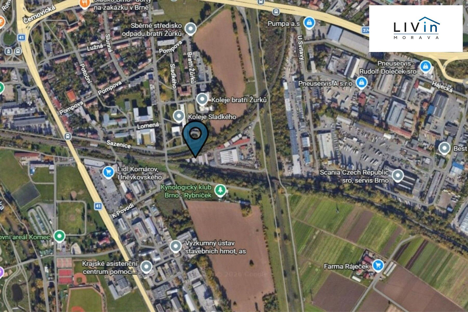 Prodej zděné garáže 17 m2, ul. Lomená, Brno Komárov – fotografie 4