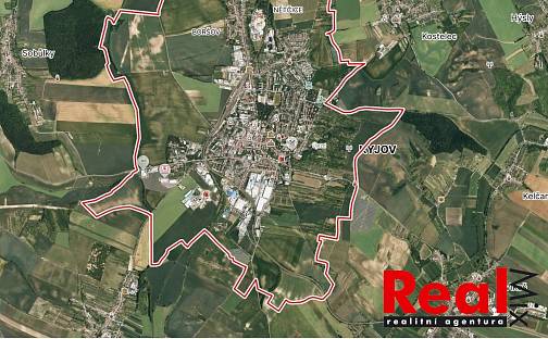 Prodej stavebního pozemku 49 606 m², Kyjov, okres Hodonín