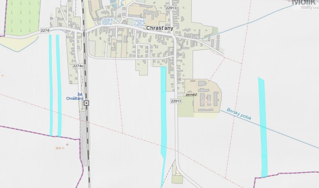 Prodej pole 36 837 m², Chrášťany – náhled fotky 7