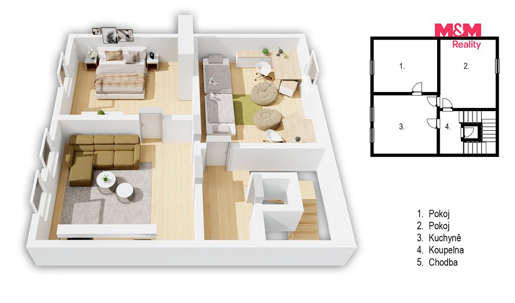 Prodej domu 120 m² s pozemkem 405 m², Opočno – náhled fotky 9