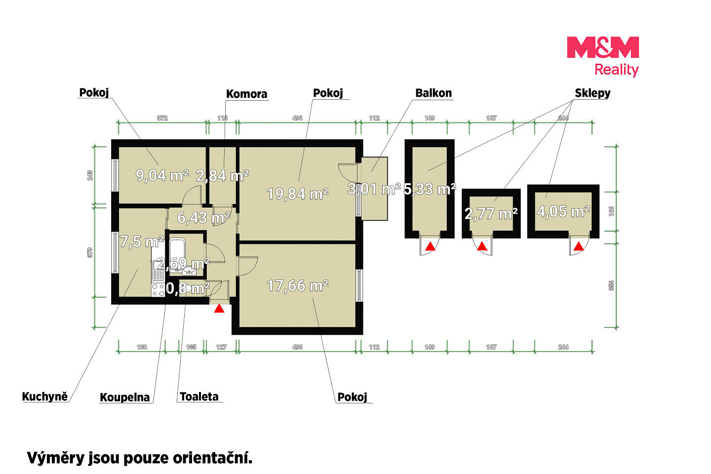 Prodej bytu 3+1 80 m² – fotografie 3