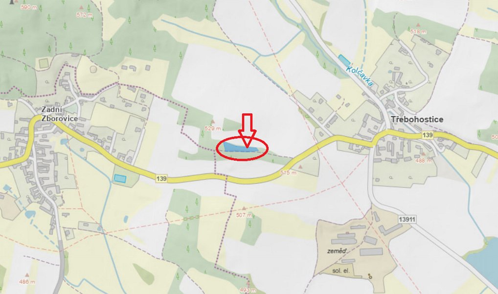 Prodej lesa 2 163 m², Třebohostice – náhled fotky 3