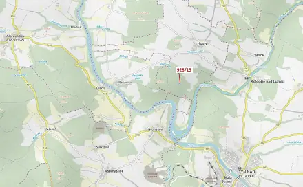 Dražba lesa 1 803 m², Hosty
