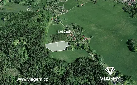 Prodej pole 12 030 m², Krásná Lípa, okres Děčín