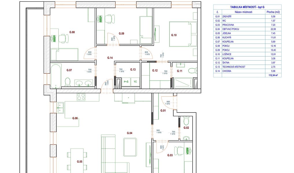 Prodej bytu 4+1 112 m², Brandýs nad Labem-Stará Boleslav – náhled fotky 13