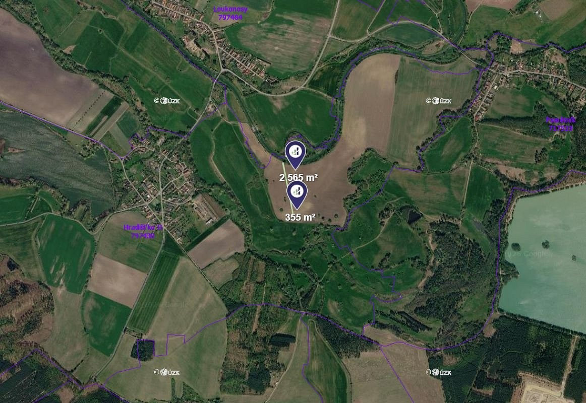 Prodej louky 1 886 m² – pohled 3