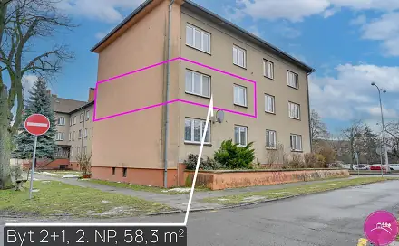 Pronájem bytu 2+1 58 m², Ladova, Olomouc - Hejčín