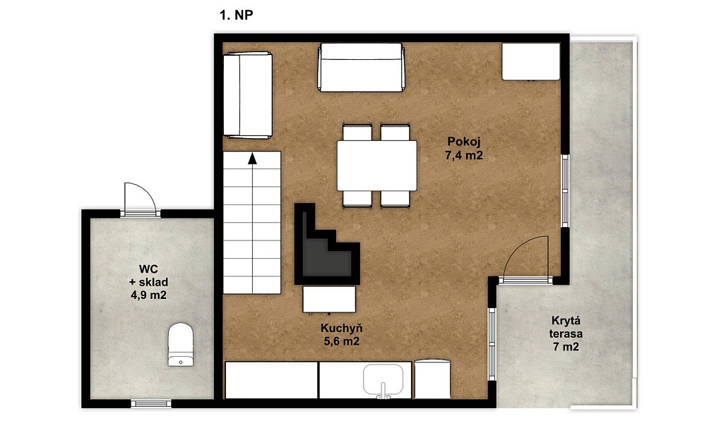 Prodej chaty/chalupy 41 m² s pozemkem 31 m², Horní Pěna – náhled fotky 24