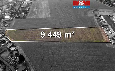 Prodej stavebního pozemku 9 449 m², Opava
