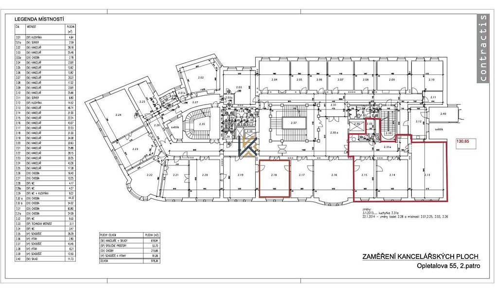 Pronájem kanceláře 131 m², Praha – náhled fotky 2
