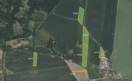 Prodej pole 116 670 m², Křenovice, okres Písek