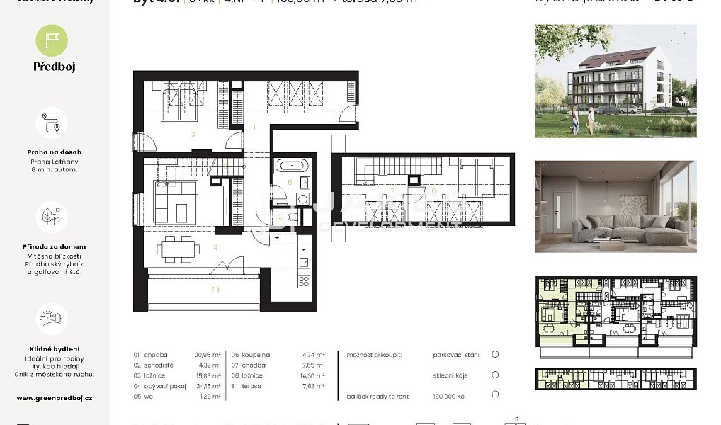 Prodej bytu 3+kk 104 m², Předboj – náhled fotky 2