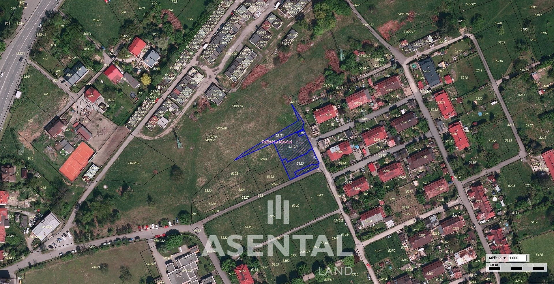 Prodej stavebního pozemku 1 390 m²