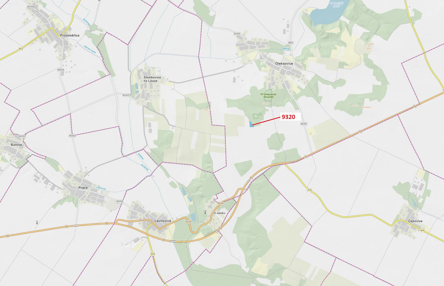 Dražba lesa 4 862 m²