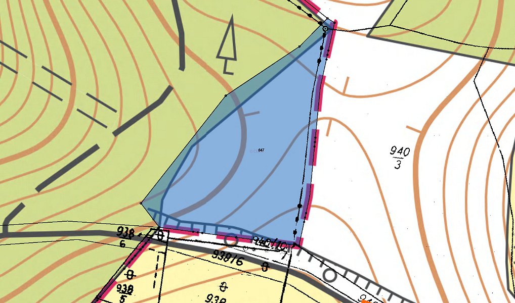 Prodej pole 237 m², Světec – náhled fotky 3
