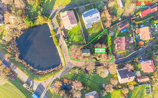 Prodej stavebního pozemku 666 m², Rabyně, okres Benešov
