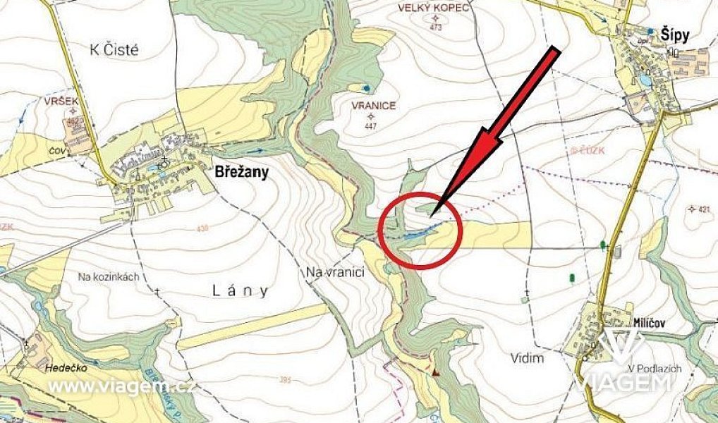 Prodej lesa 2 437 m², Šípy – náhled fotky 4