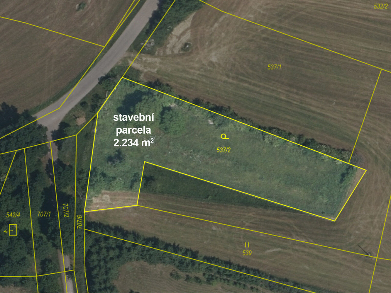Prodej stavebního pozemku 2 234 m²