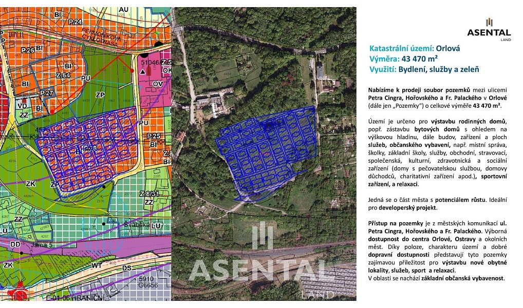 Prodej stavebního pozemku 43 470 m², Orlová – náhled fotky 4