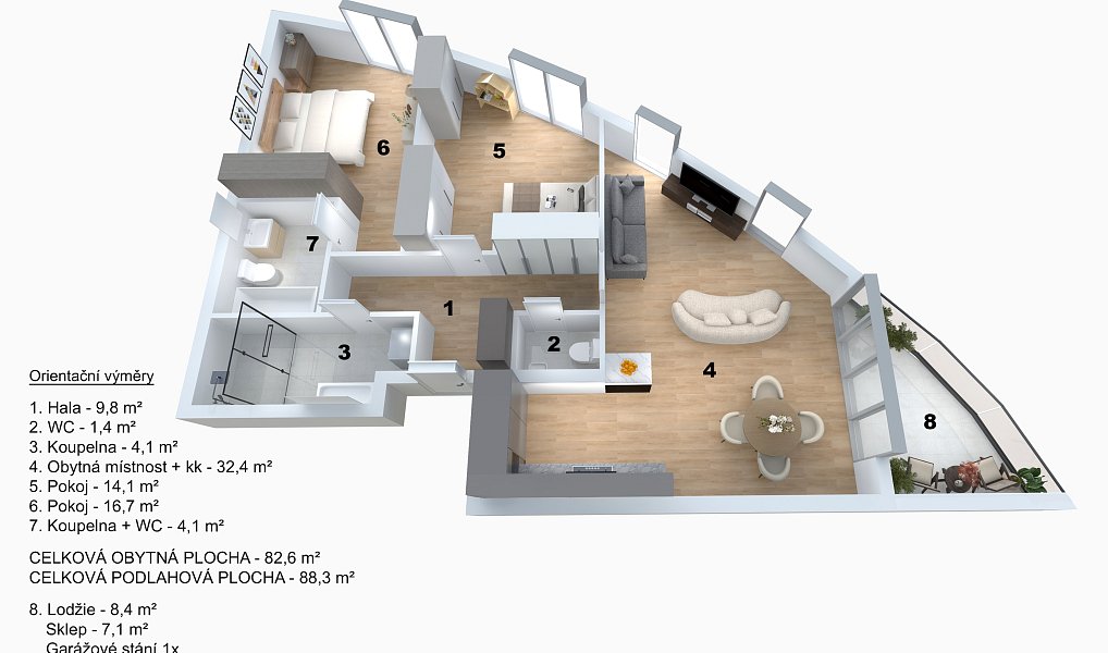 Prodej bytu 3+kk 83 m², Praha – náhled fotky 16