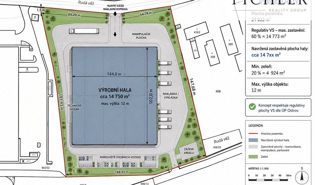 Prodej komerčního pozemku 24 622 m², Ostrov – náhled fotky 4