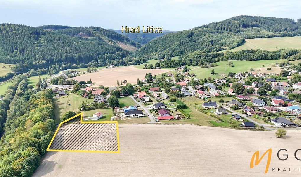 Prodej stavebního pozemku 3 451 m², Záchlumí – náhled fotky 2