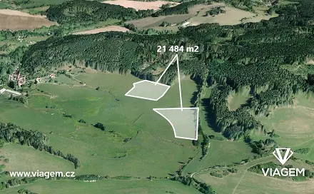 Prodej pole 4 774 m², Čestice, okres Strakonice