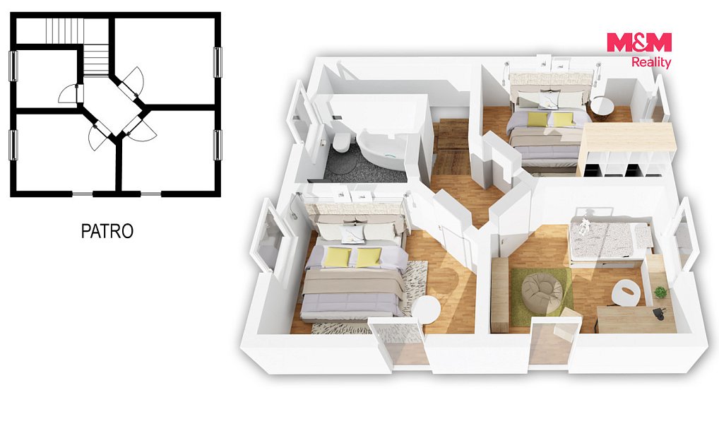 Prodej domu 98 m² s pozemkem 542 m², Horní Planá – náhled fotky 4