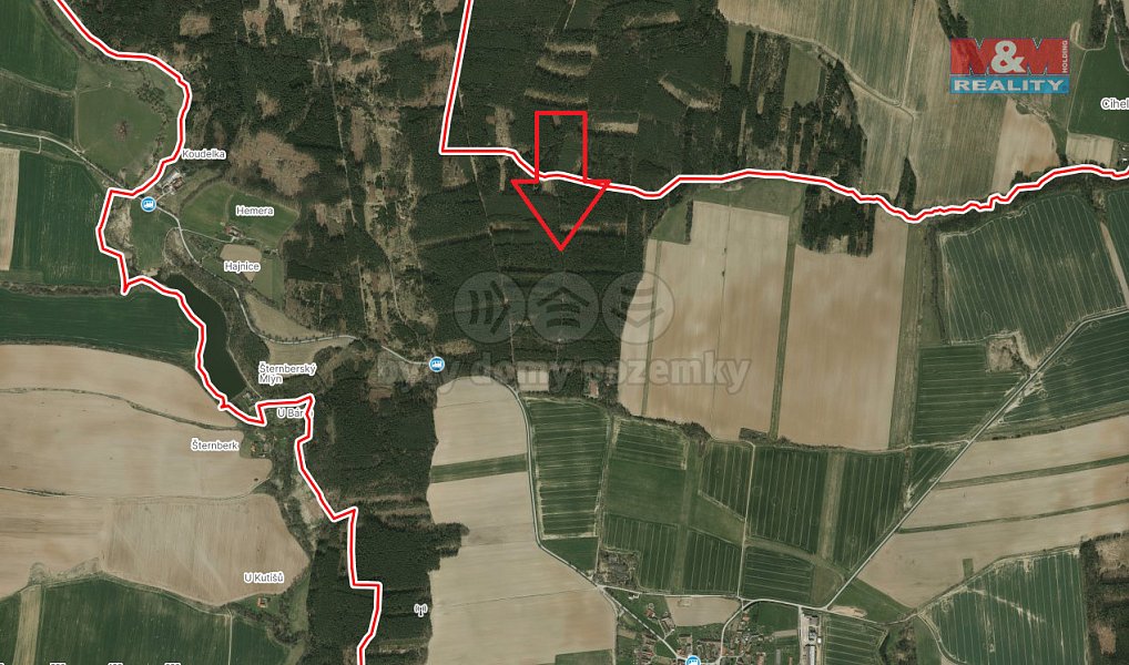 Prodej lesa 4 751 m², Bechyně – náhled fotky 2