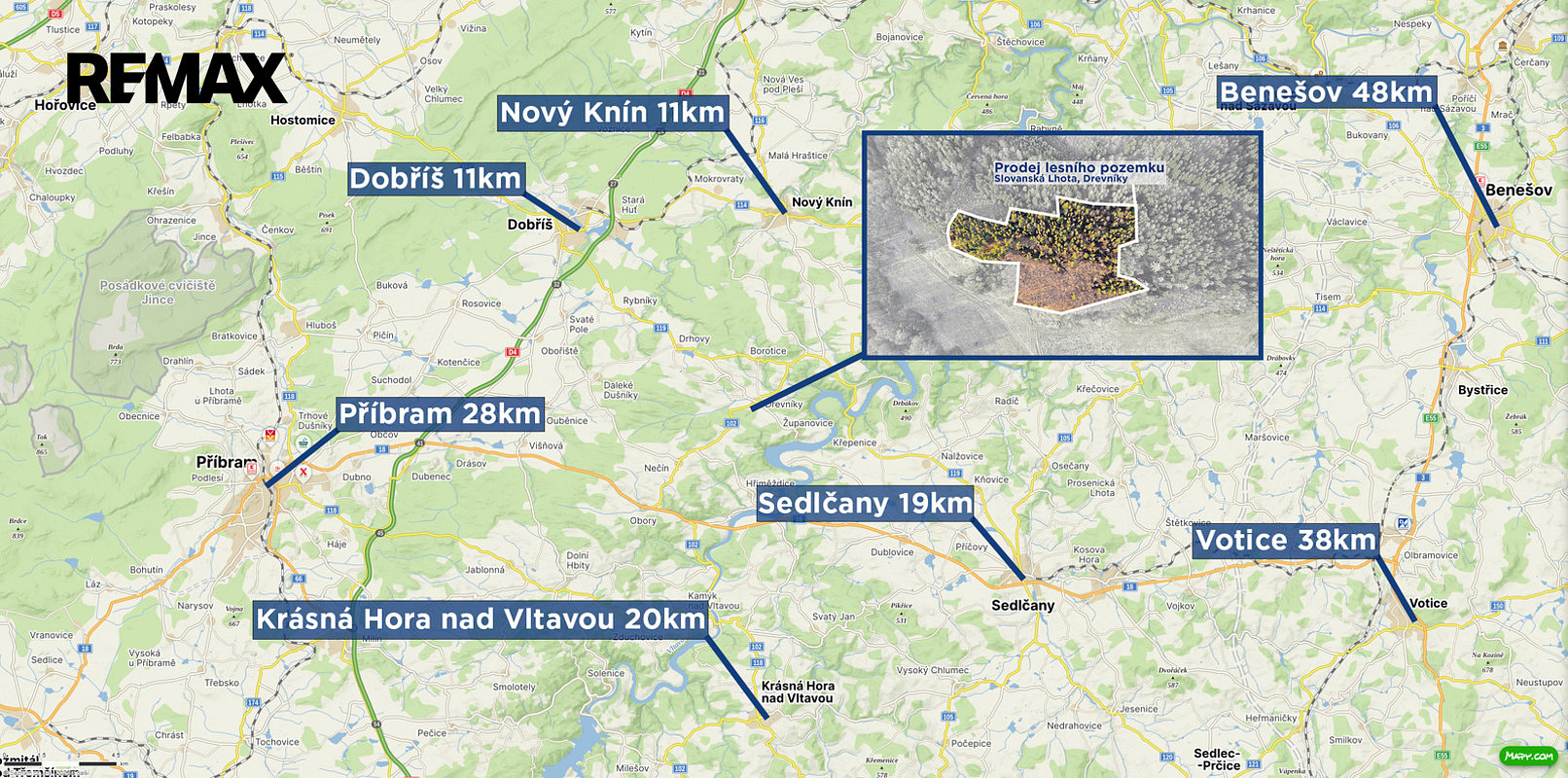 Prodej lesa 14 998 m² – pohled 3