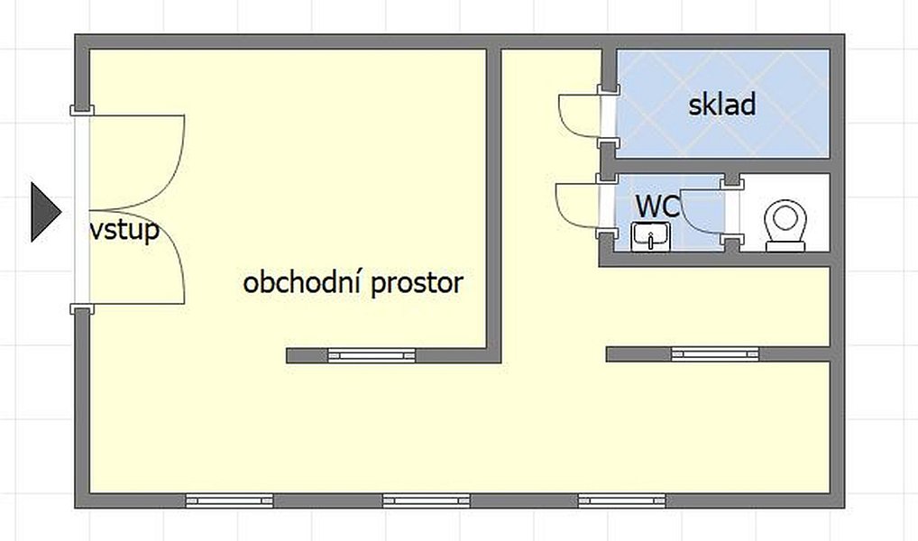 Pronájem obchodních prostor 72 m², Uherský Brod – náhled fotky 3