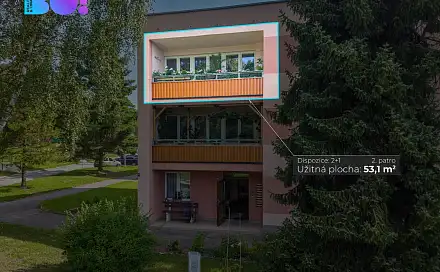 Prodej bytu 2+1 53 m²