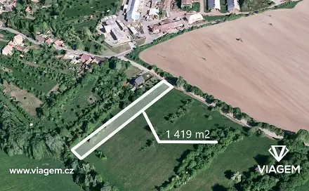 Prodej zahrady 886 m², Dobrkovice, okres Zlín