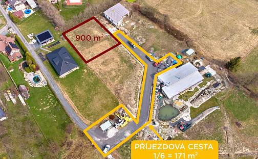 Prodej stavebního pozemku 1 071 m², Veřovice, okres Nový Jičín