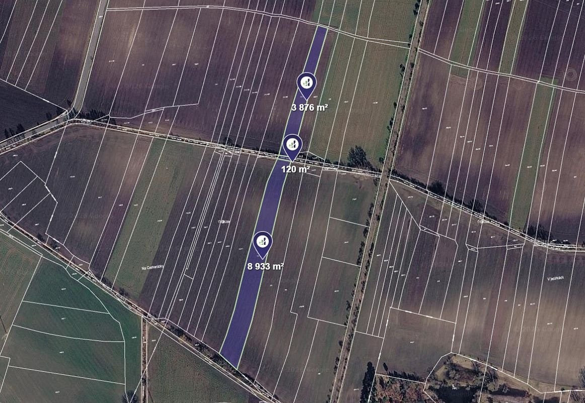 Prodej pole 12 929 m²
