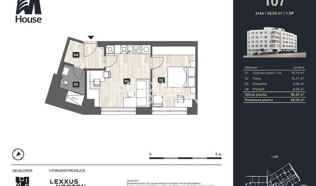 Prodej bytu 2+kk 38 m², Praha – náhled fotky 13