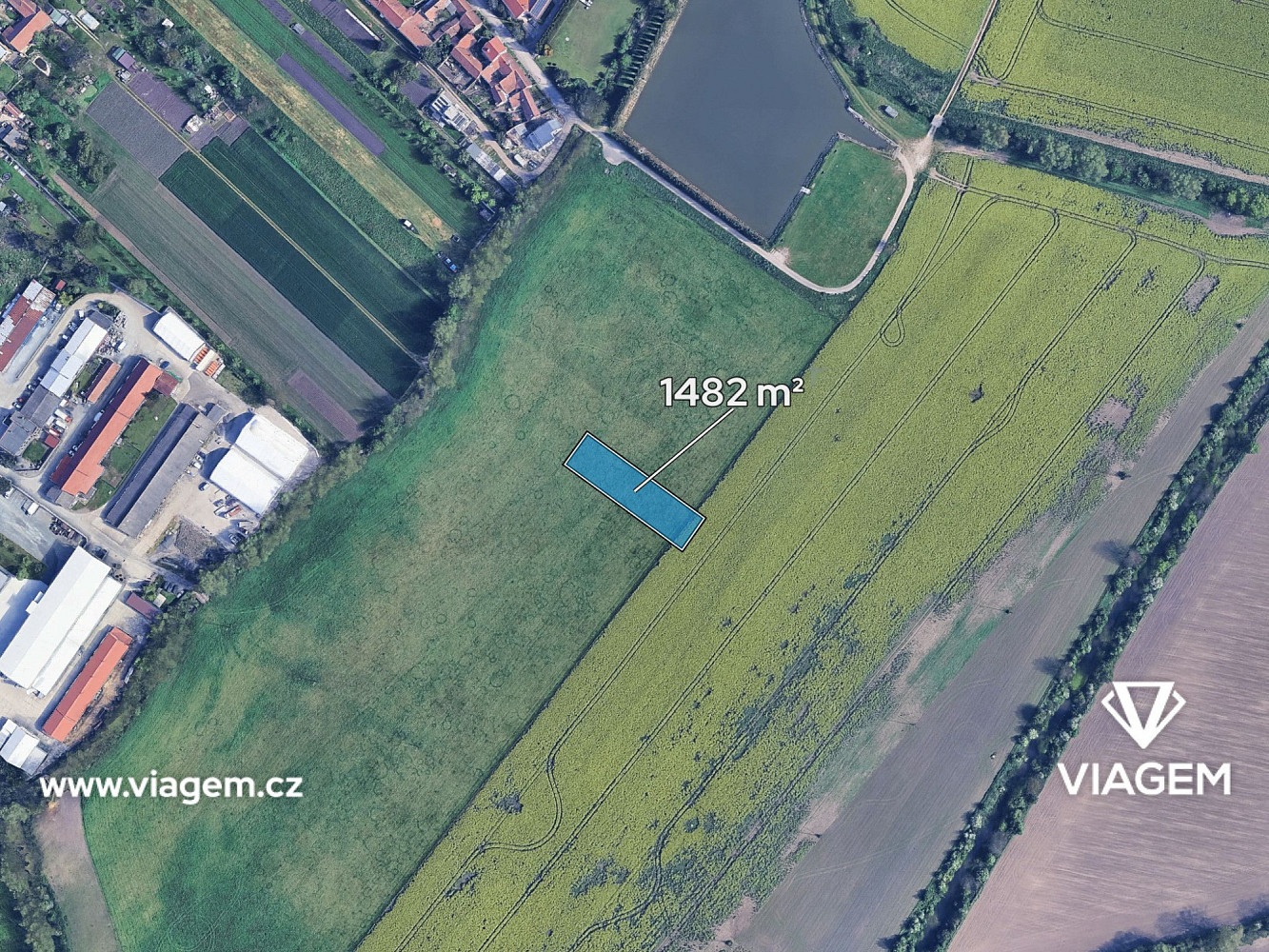 Prodej pole 1 482 m² – pohled 2