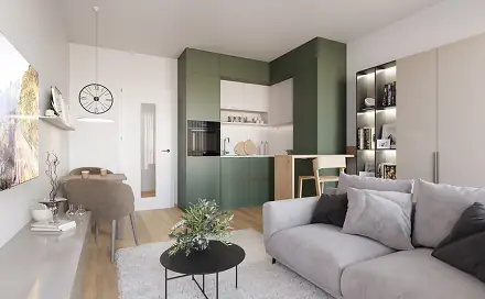 Prodej bytu 1+kk 27 m², Stochovská, Praha 6 - Ruzyně