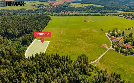 Prodej stavebního pozemku 1 262 m², Albrechtice nad Vltavou, okres Písek