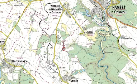 Dražba pozemku 798 m², Sedlec