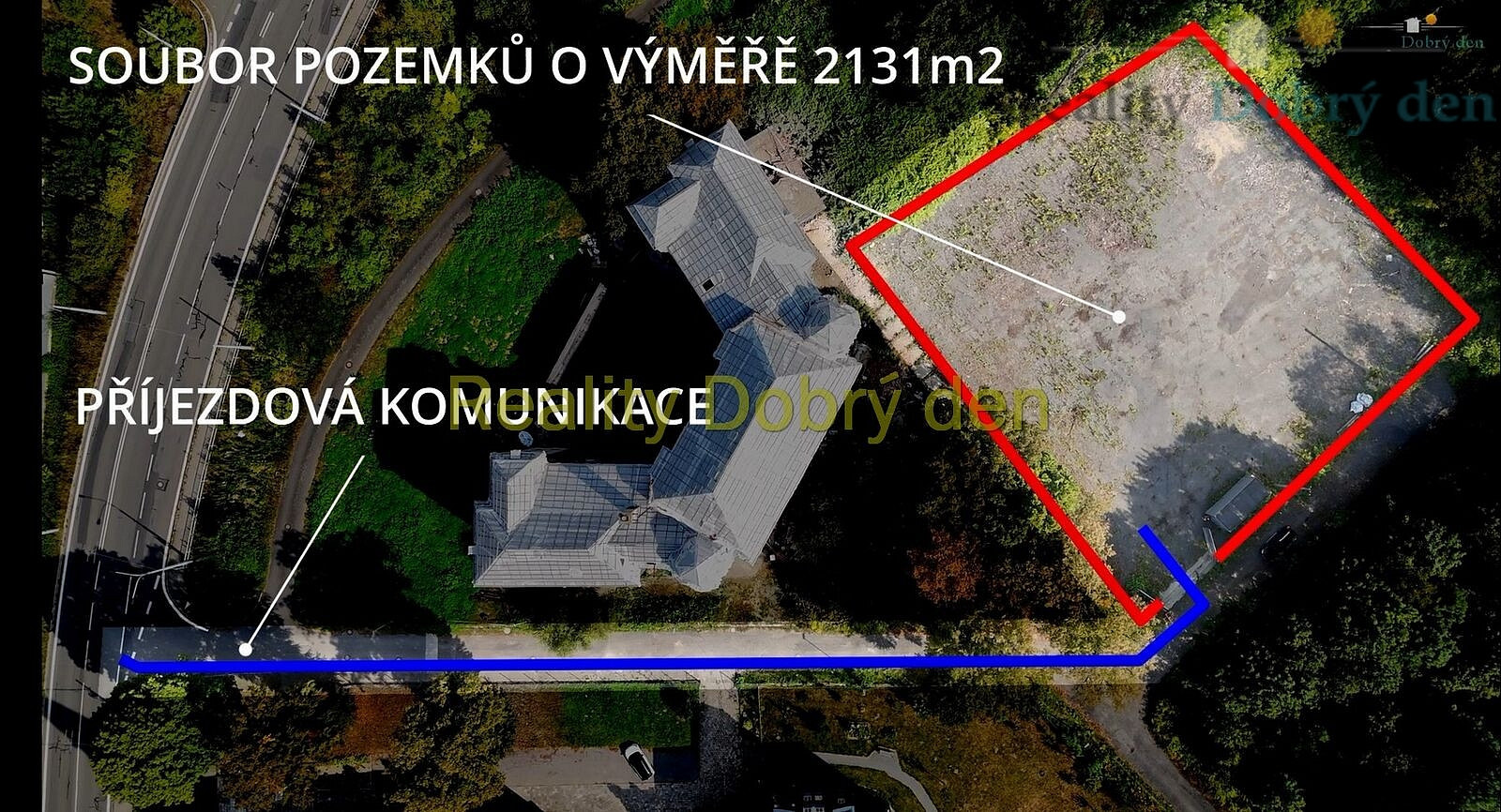 Prodej stavebního pozemku 2 131 m² – fotografie 2