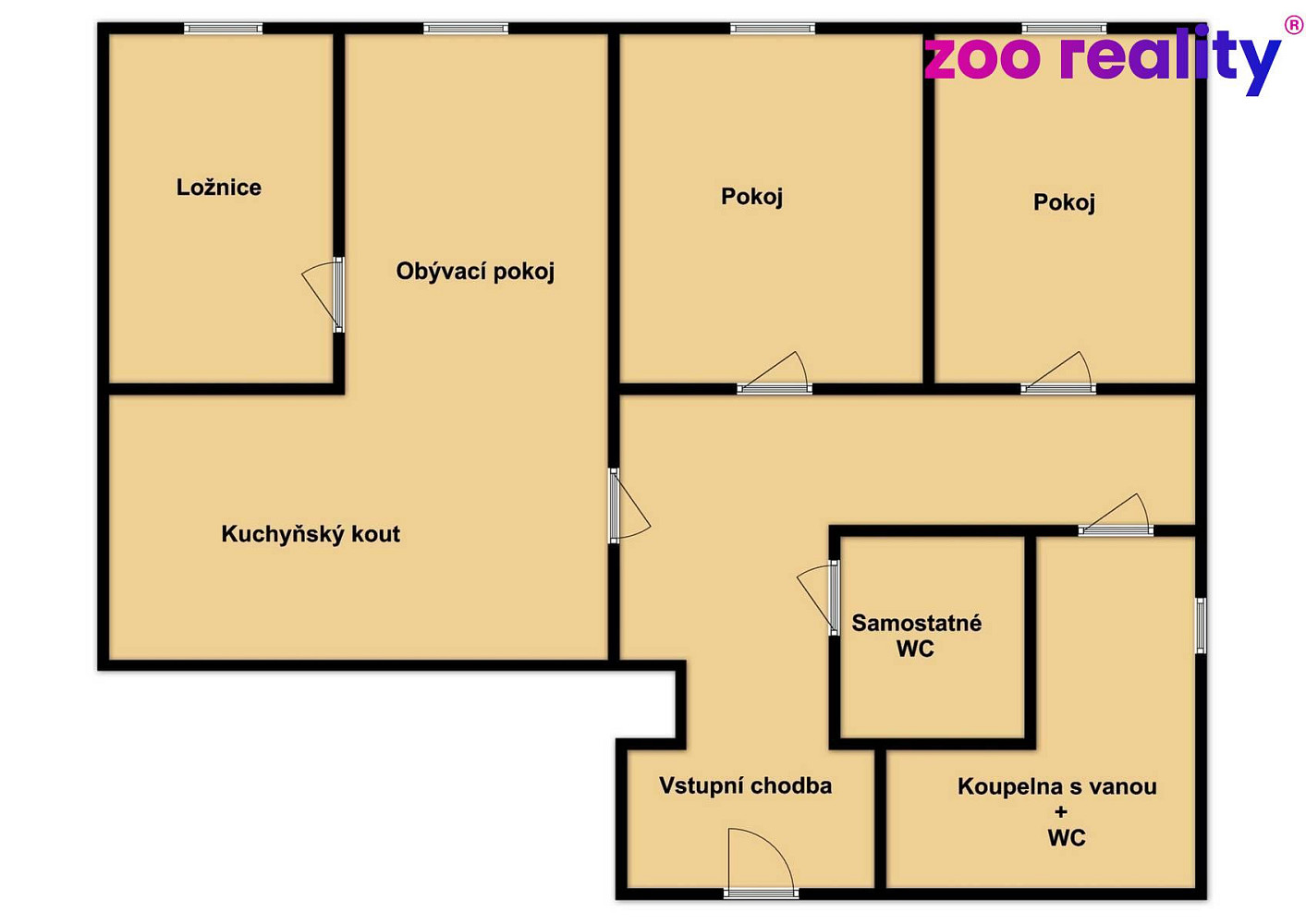 Prodej bytu 4+kk 71 m²