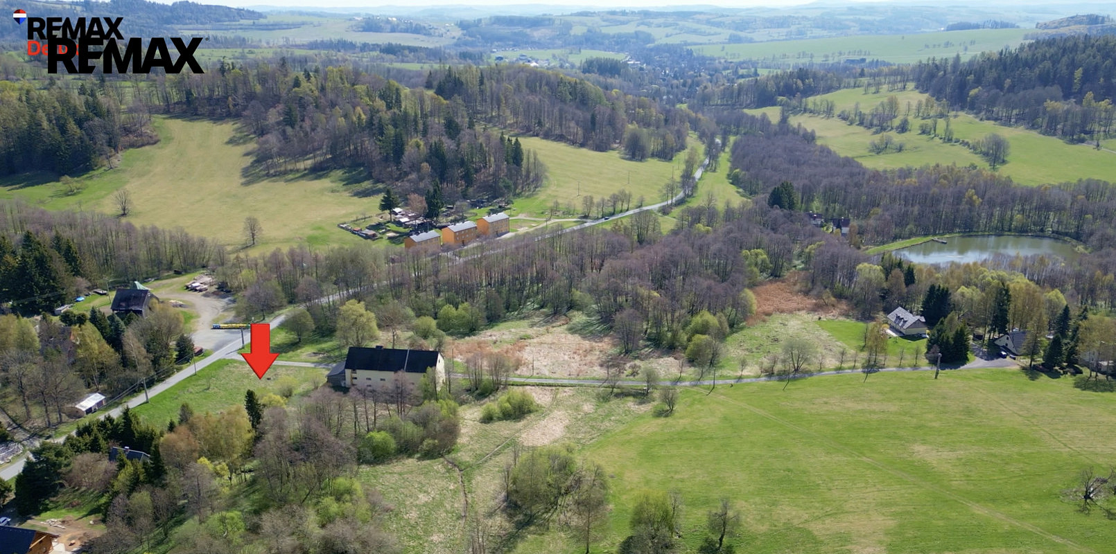 Prodej vyjímečného stavební pozemku o výměře 1014 m², Nová Ves u Rýmařova – pohled 3