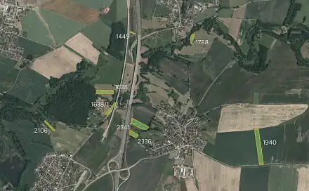 Prodej pole 43 682 m², Zvěrotice, okres Tábor