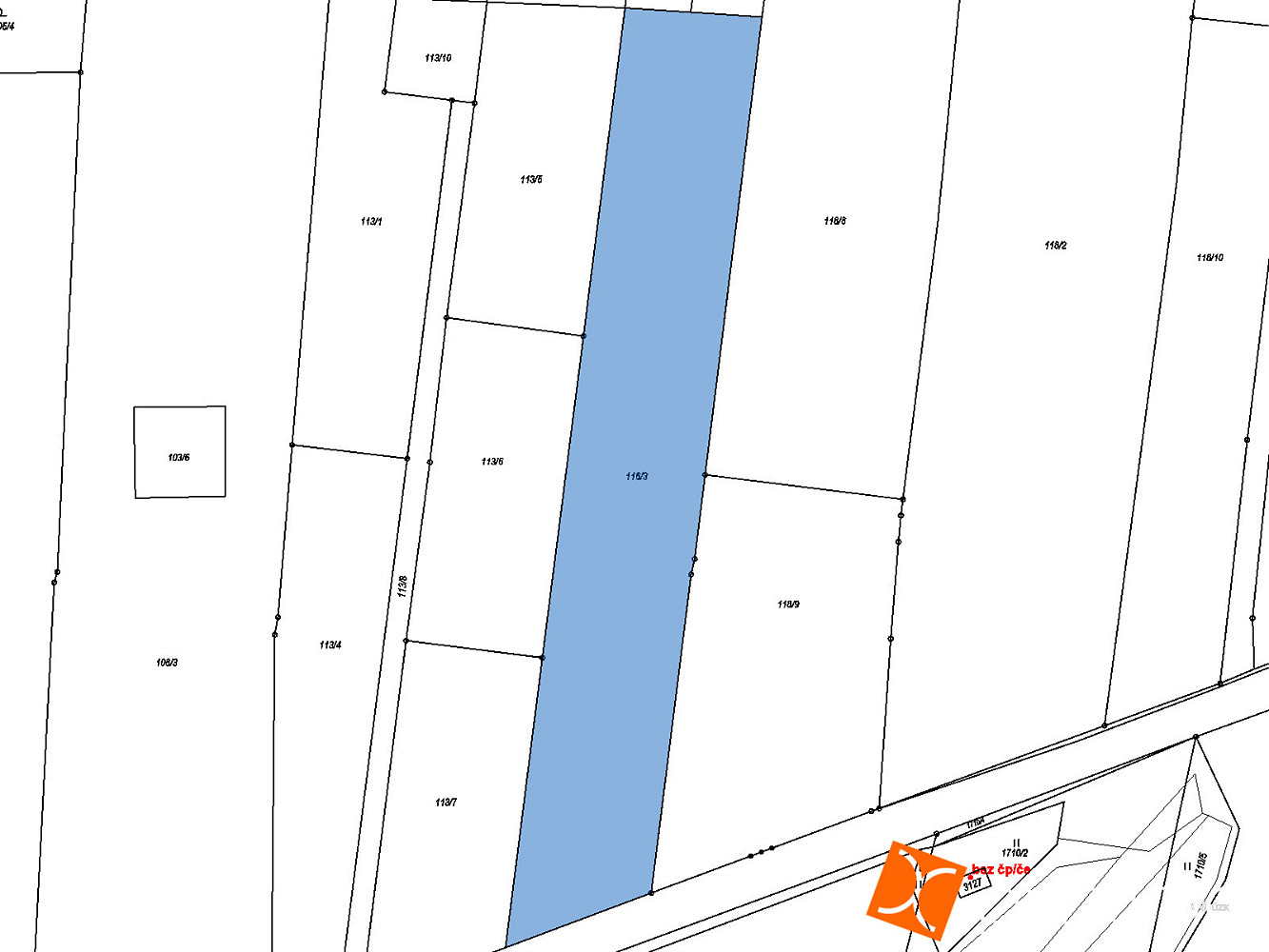 Prodej stavebního pozemku 1 569 m² – fotografie 2