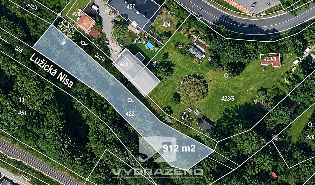Prodej zahrady, 912 m², Jablonec nad Nisou